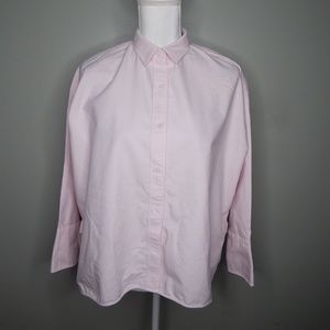 everlane wome cotton shirt sz 0 pink